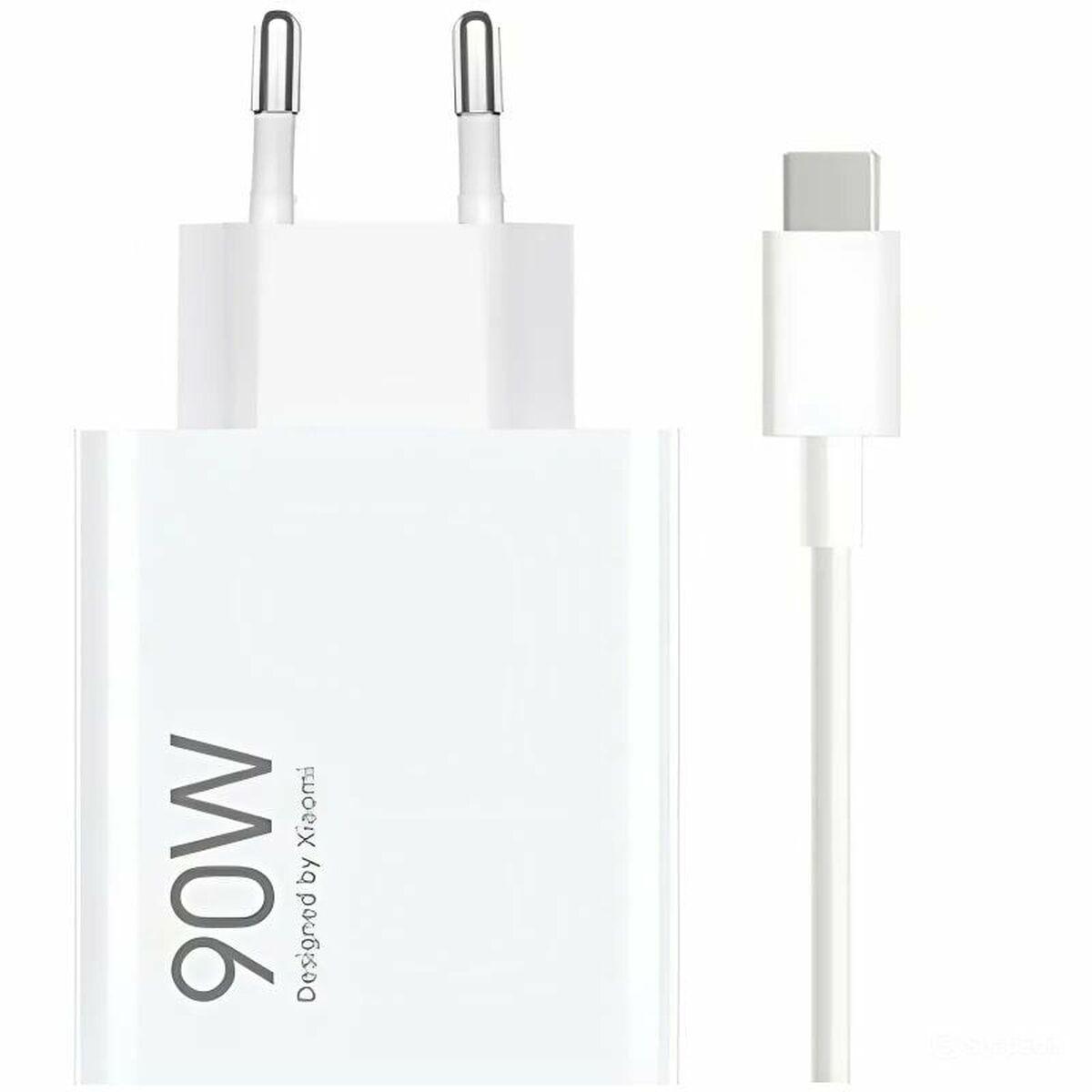Oplader med kabel Xiaomi 90W HyperCharge (USB-A til USB-C) - Hvid billede