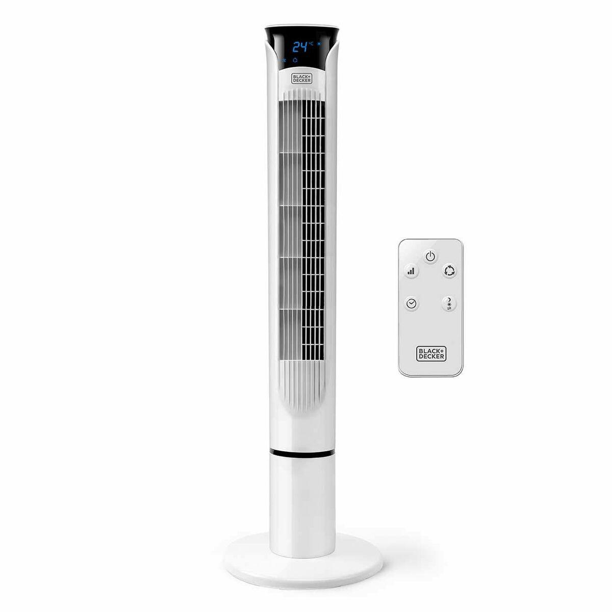 Black & Decker ES9440140B tårnventilator - bord/gulv, 45 W, hvid