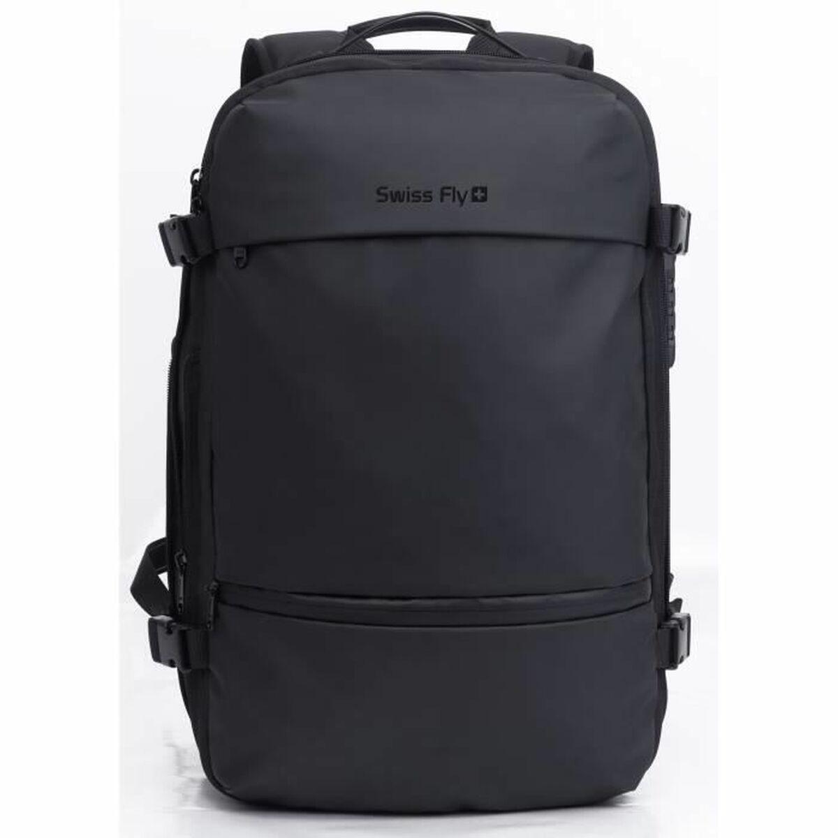 Sportstaske - Sort 40 L (48 × 32 × 32 cm) med lås og PC-rum