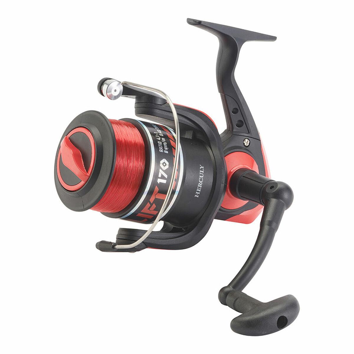 Herculy Lift 150 fiskehjul - rød grafit, med bremse