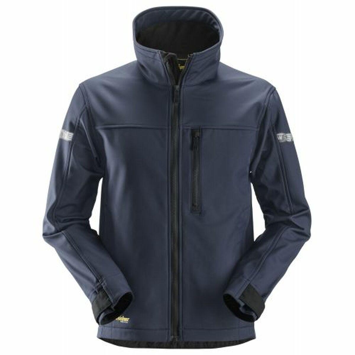 Snickers AllroundWork Softshell jakke 1200 - navy/sort / S - Jakker - DISCOUNT - ID-Kort holder