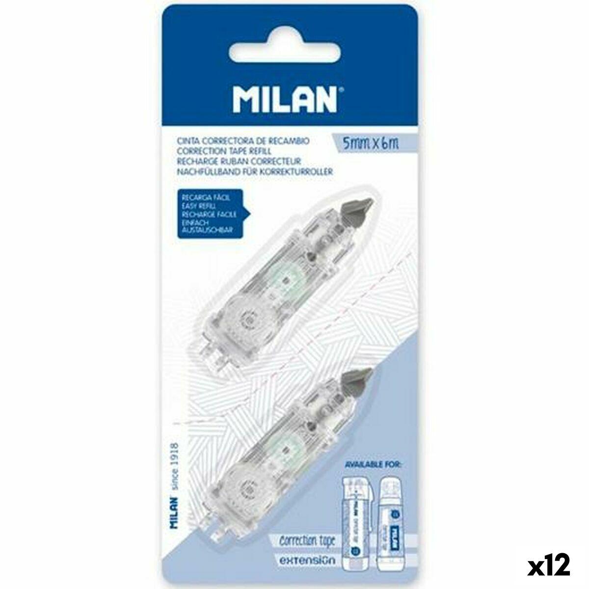 Milan rettetape - refill, 5 mm x 6 m (2 stk., kasse á 12)