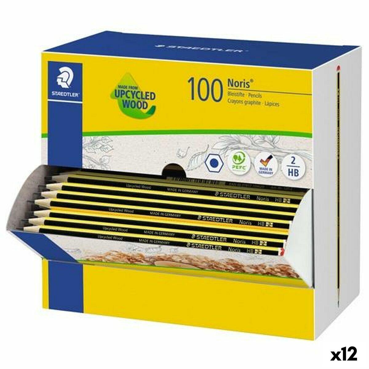 Staedtler Noris 120-2 HB blyanter - sekskantet, 100 stk (12 æsker)