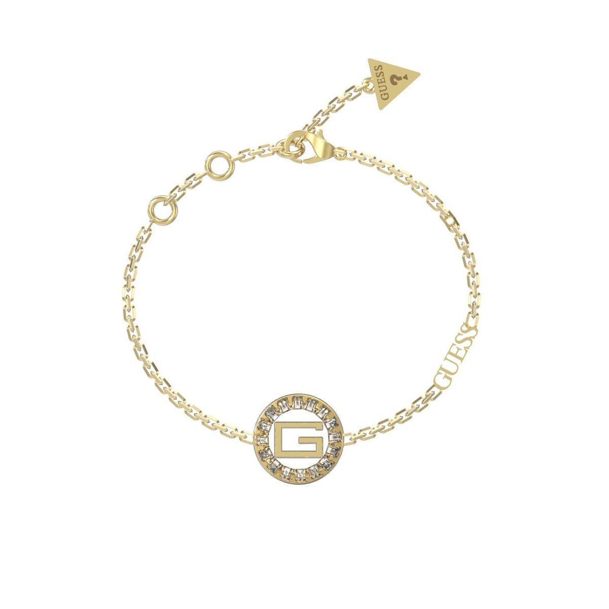 Guess JUBB03012JWYGS armbånd til kvinder - guldfarvet med krystalpynt billede