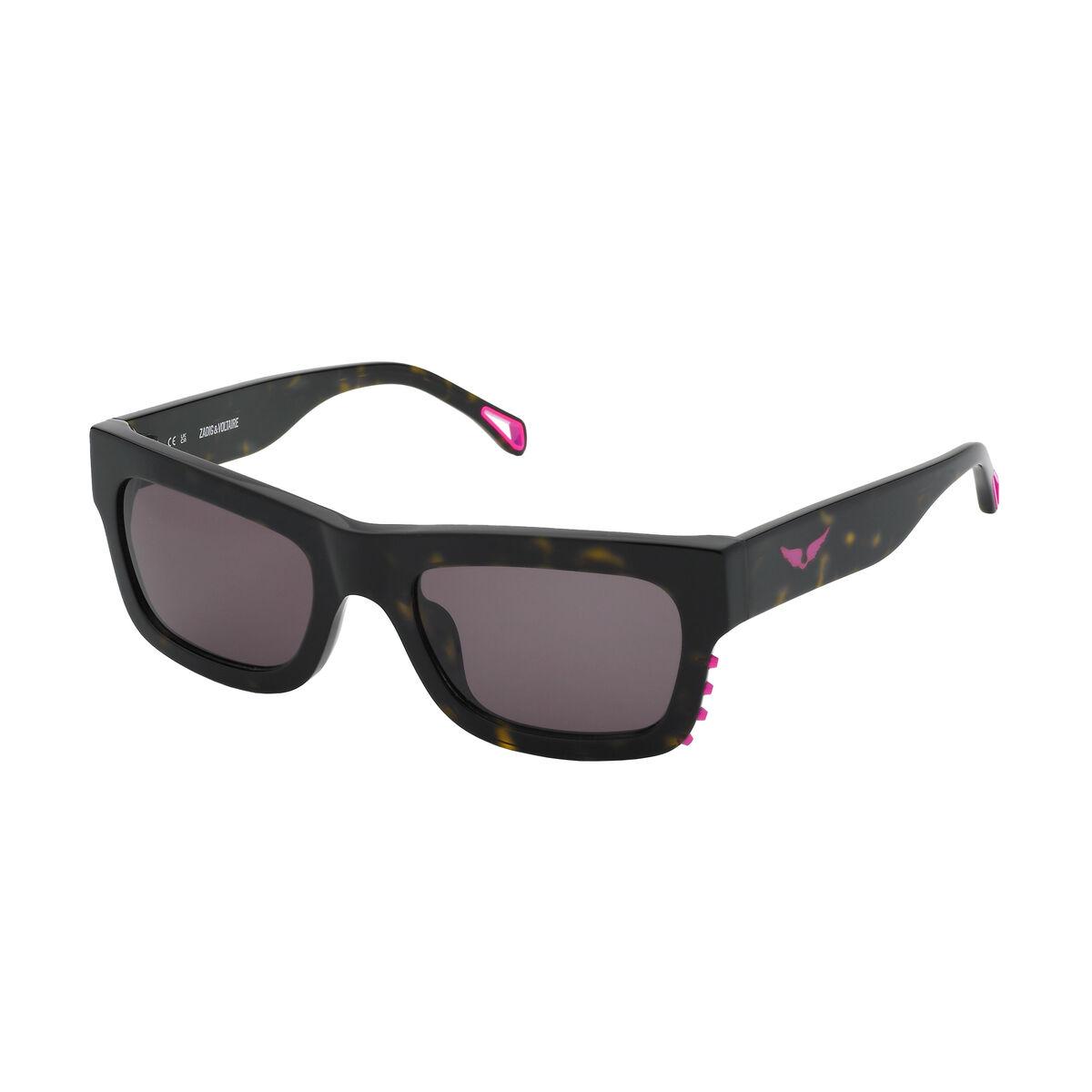 Zadig & Voltaire solbriller til kvinder SZV303-520722, Ø 52 mm - sort/pink