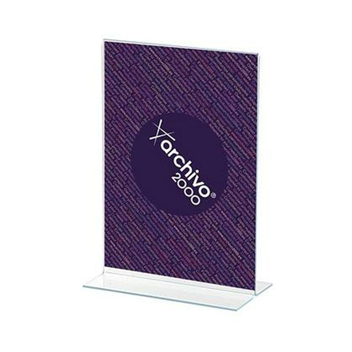 Archivo 2000 diskdisplay A3 - gennemsigtig akryl, T-form