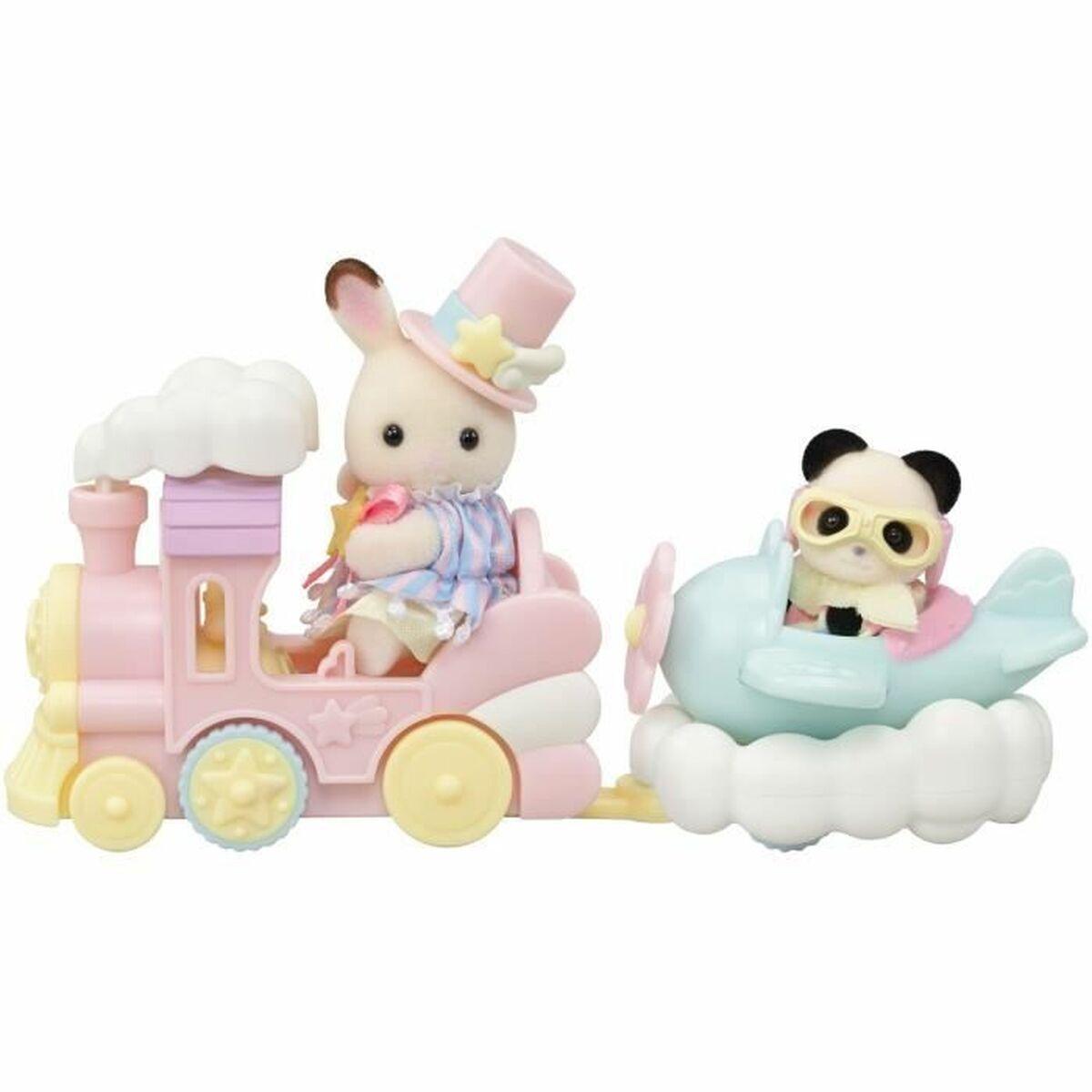 Sylvanian Families forlystelses-legesæt - Plane & Train, multifarvet