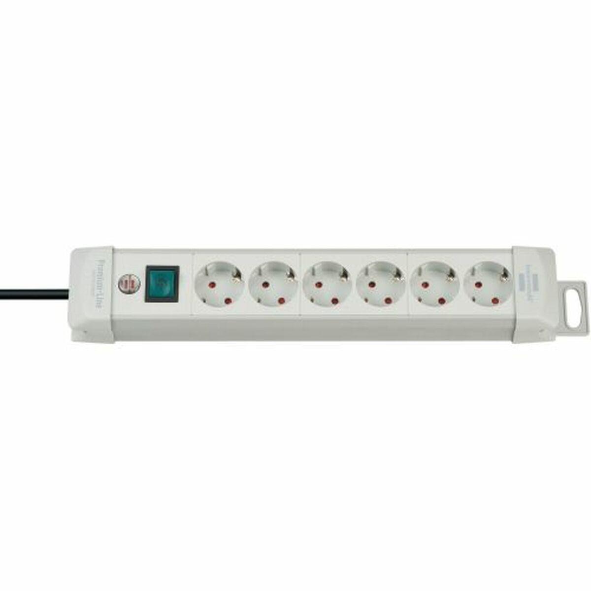 Brennenstuhl Premium-Line stikdåse - 6 udtag, 3 m, 3.600 W, IP20