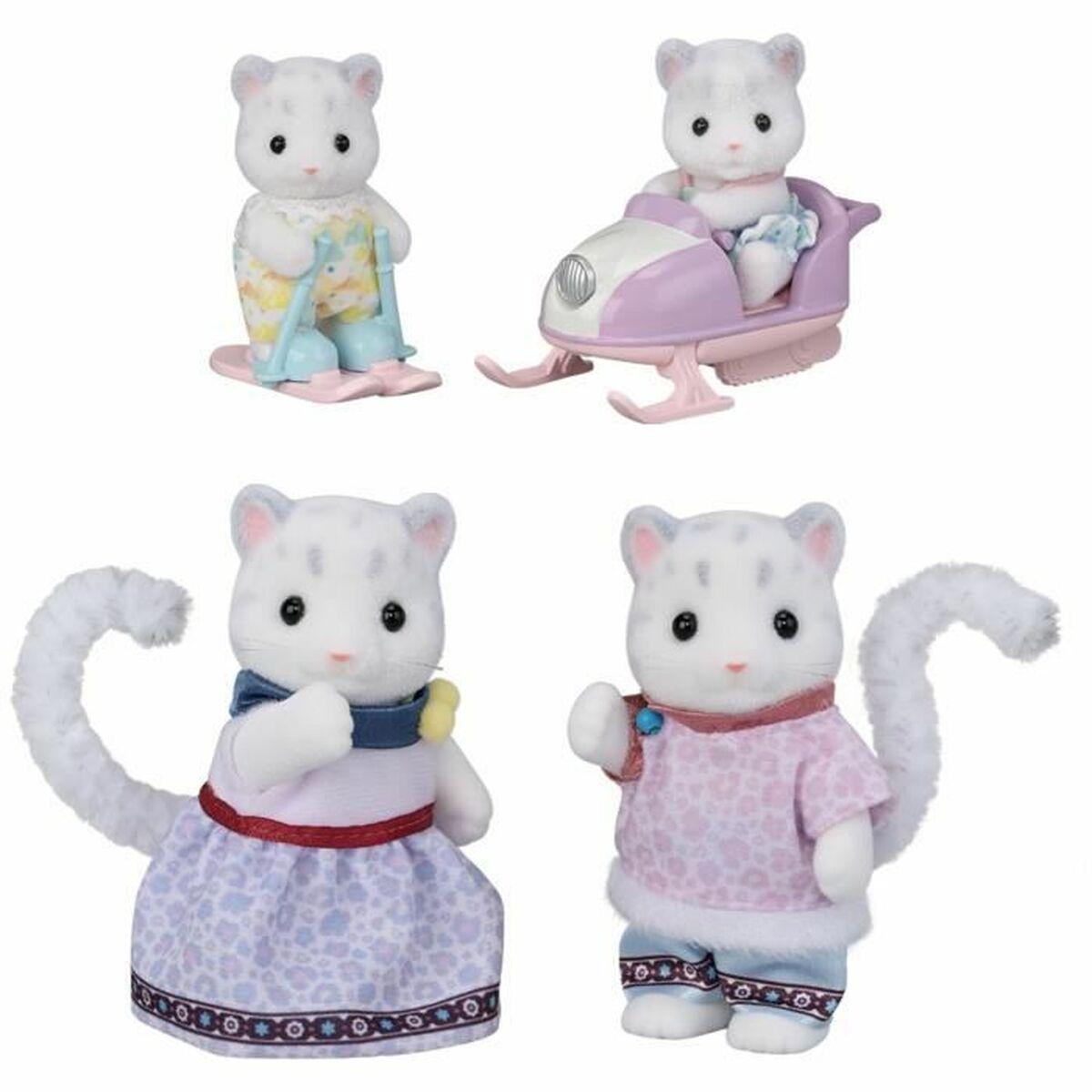Sylvanian Families Snow Leopard Family - Playset, Multifarvet