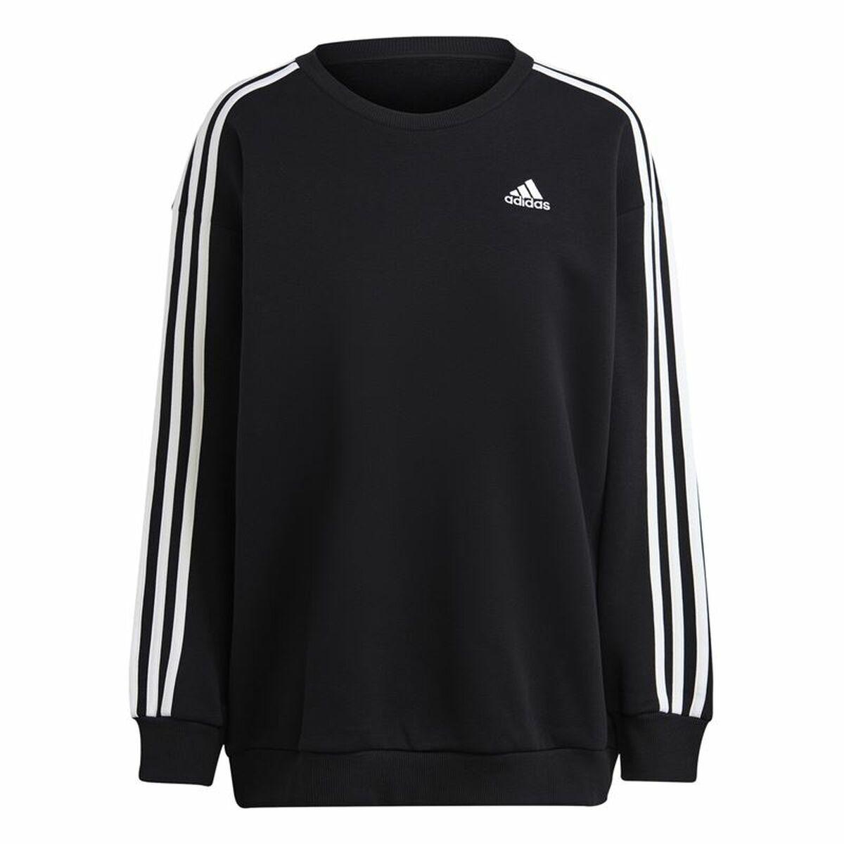 Adidas 3-Stripes sweatshirt til kvinder - sort (L/XL)
