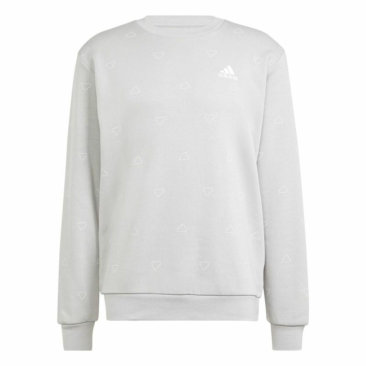 Adidas sweatshirt uden hætte - Mngrm Crew Fleece, L, lysegrå