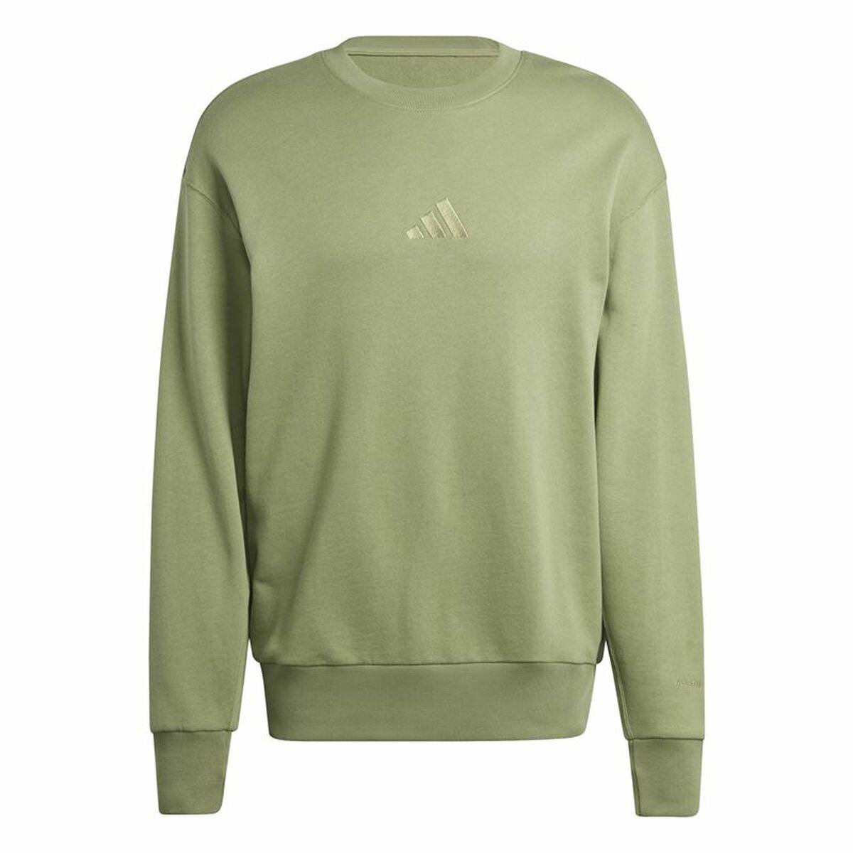 Adidas All Szn French Terry Crew sweatshirt - Grøn, L (Mænd)