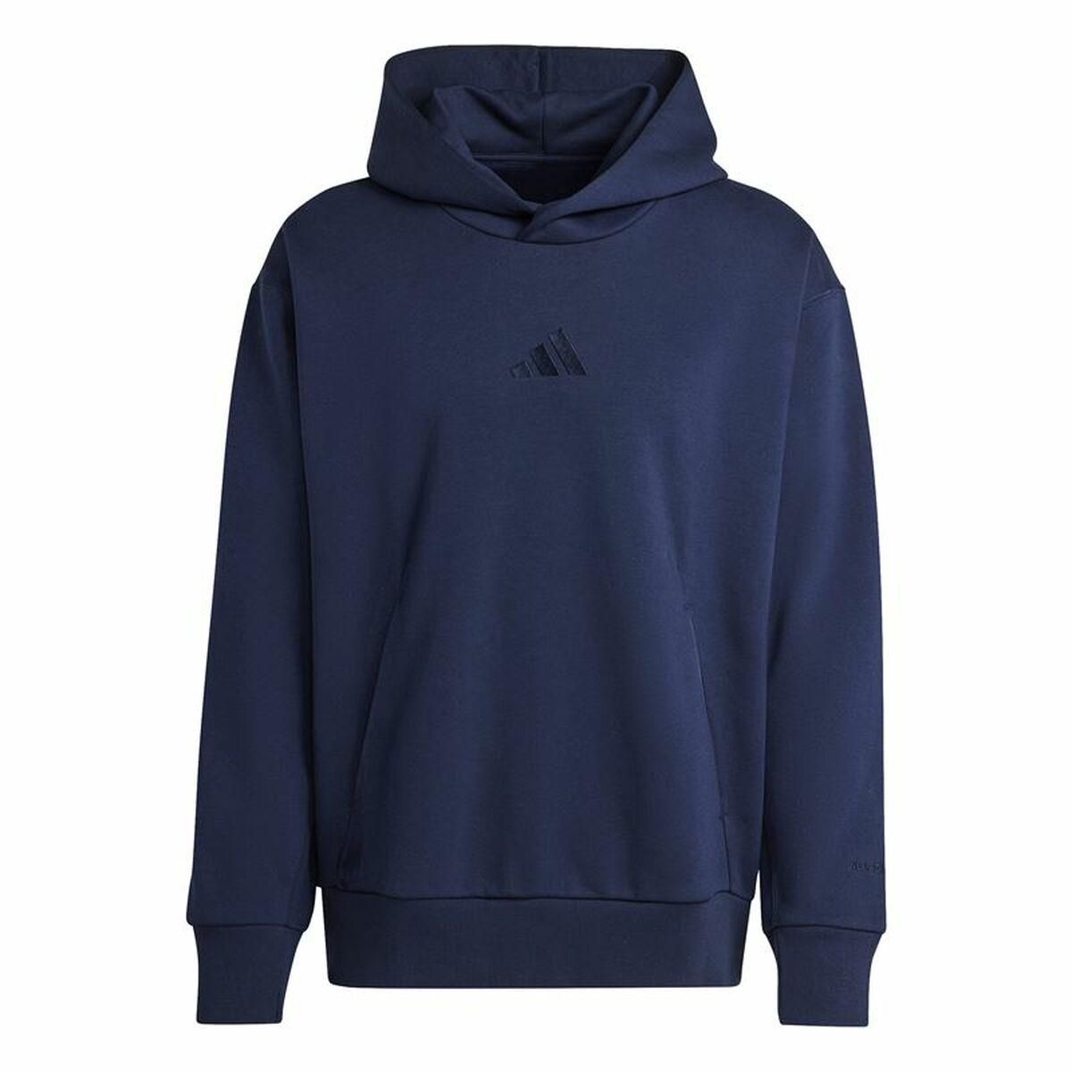 Adidas All Szn Fleece hættetrøje til mænd - Blå (XL)
