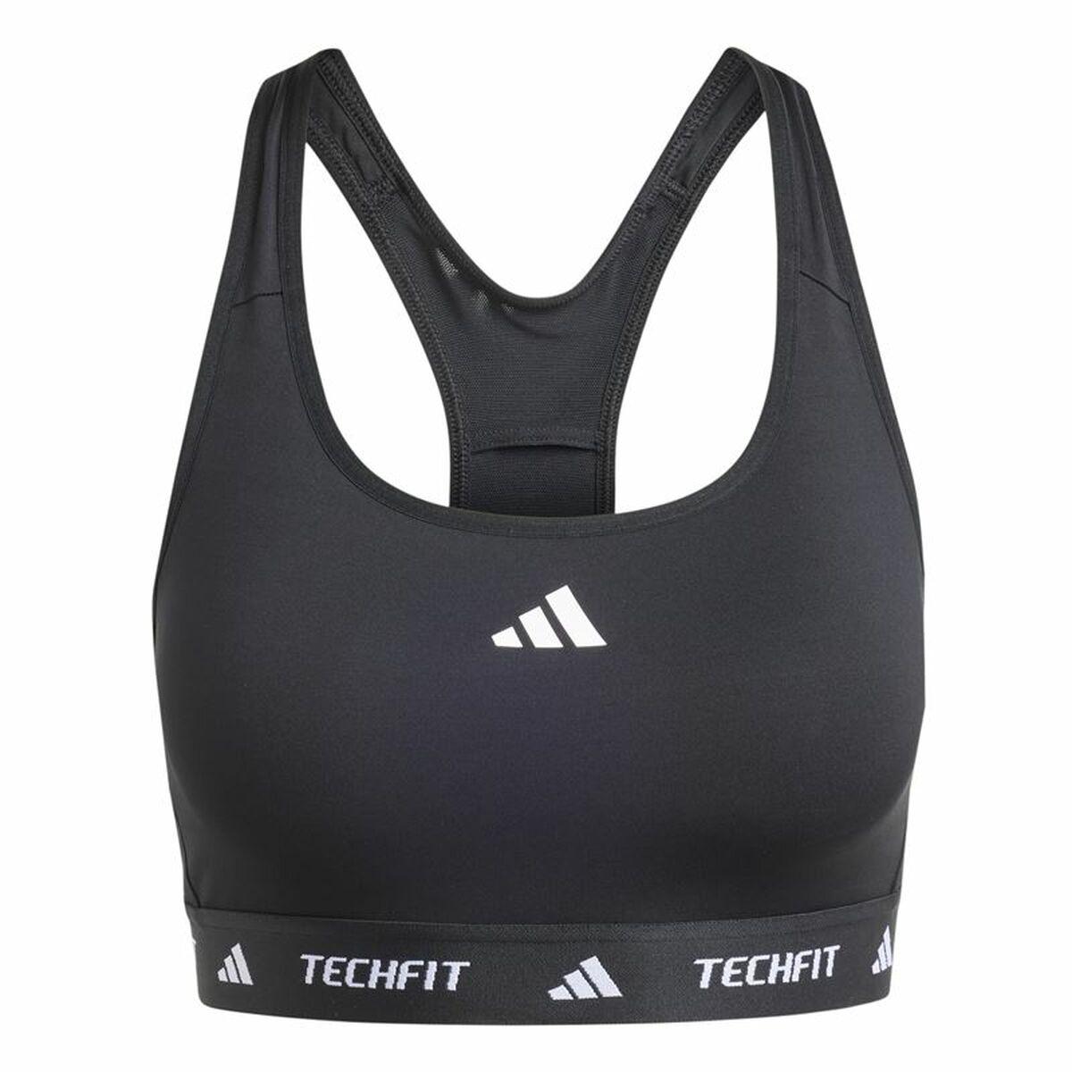 Adidas Techfit sports‑BH - medium support, sort (XS)