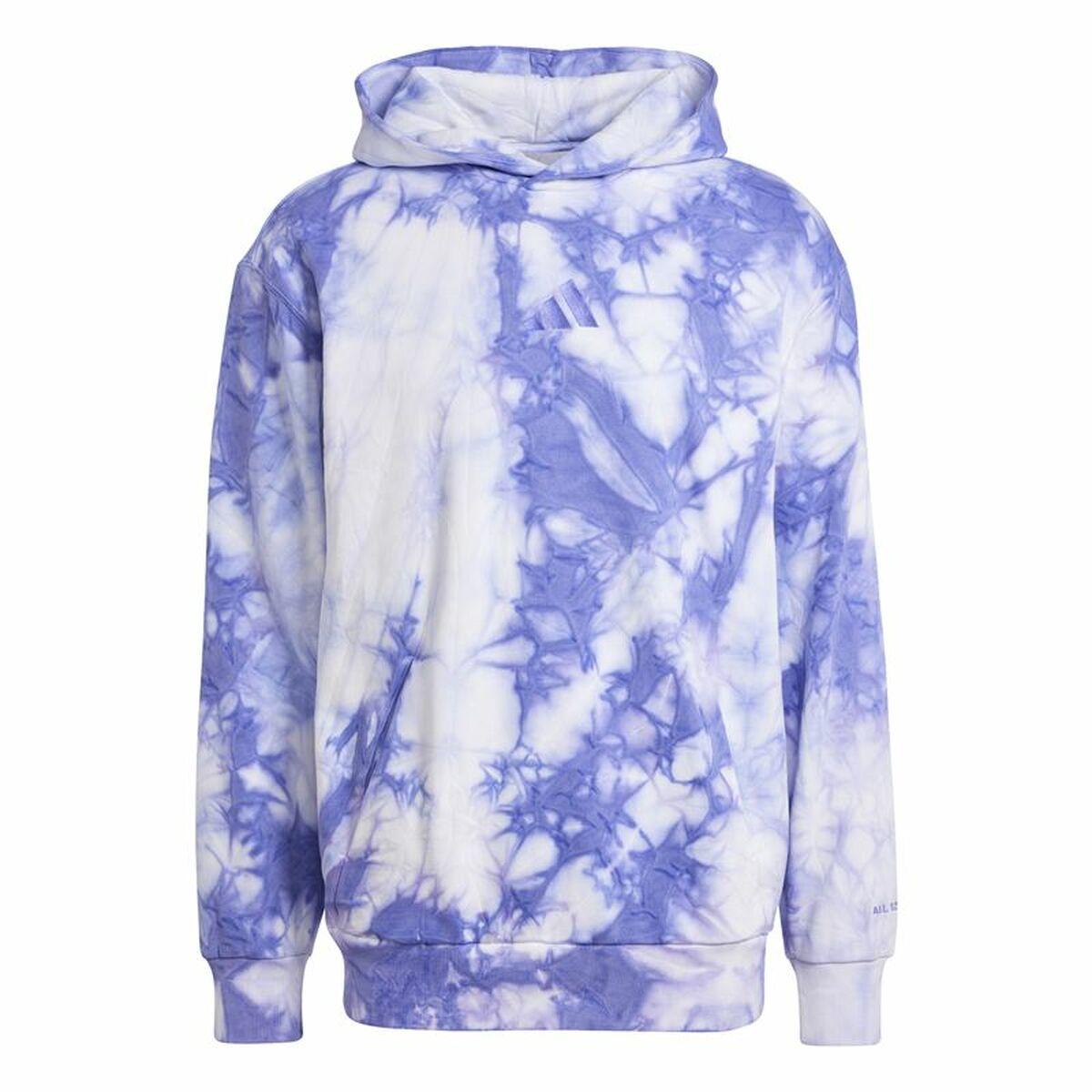 Adidas All Szn Fleece Wash Hoodie til mænd - Blå, XS