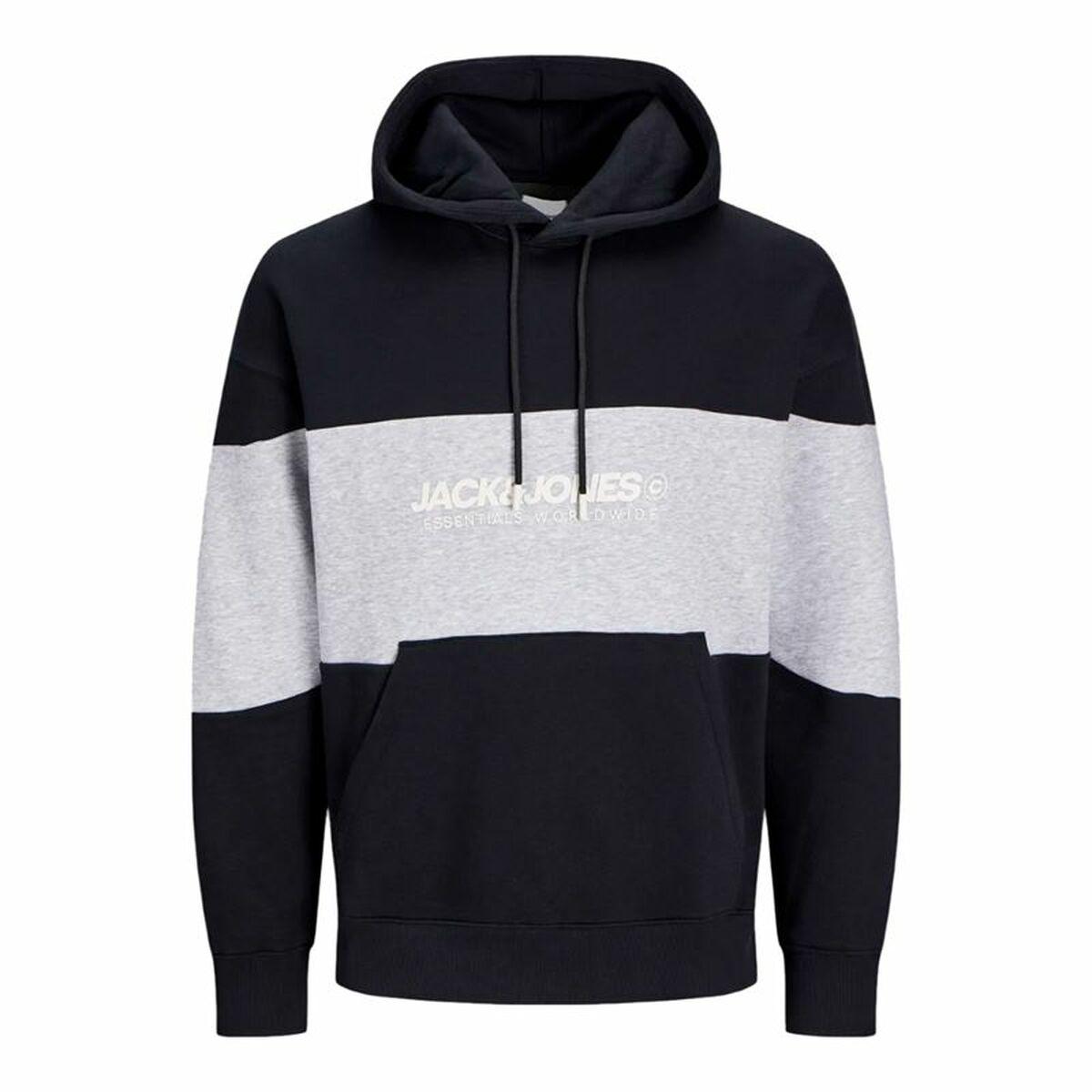 Jack & Jones Jjelegacy Blocking hættetrøje - sort (L)