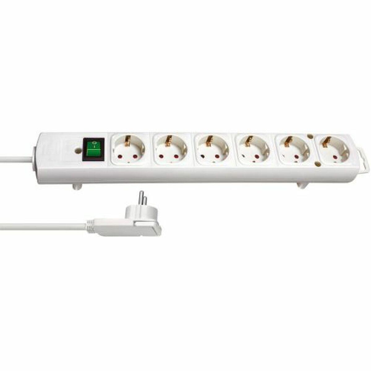 Brennenstuhl Comfort-Line Plus stikdåse 6 udtag m. kontakt, 2 m, 3.600 W billede
