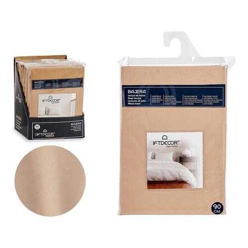bundplastik Beige UK dobbeltseng (135 x 200 cm)