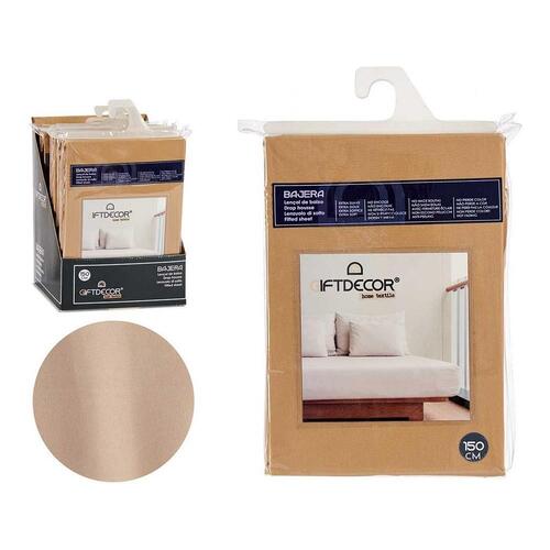 bundplastik Beige UK dobbeltseng (135 x 200 cm)