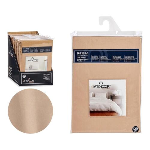 bundplastik Beige UK dobbeltseng (135 x 200 cm)