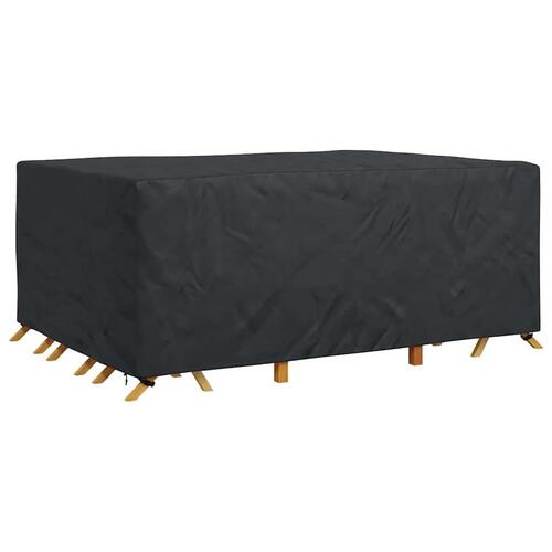 Overtræk til havemøbler Sort 280 x 204 x 106 cm 210D