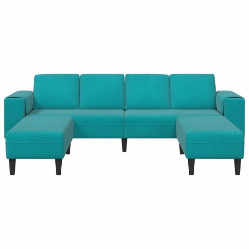 Sofa Sæt Turkis Fløjl