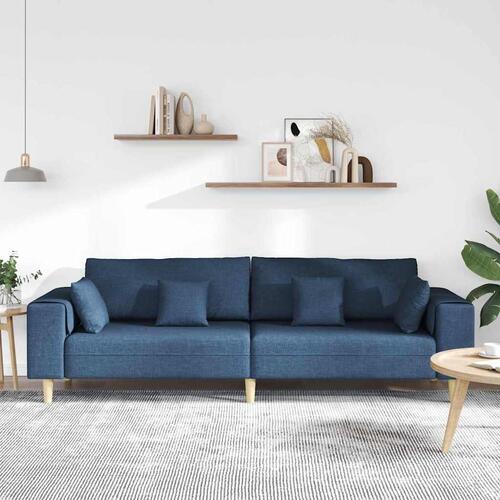 Stof sofa med pude Blå 208 cm Stof