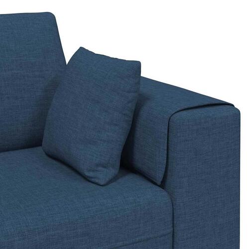 Stof sofa med pude Blå 208 cm Stof
