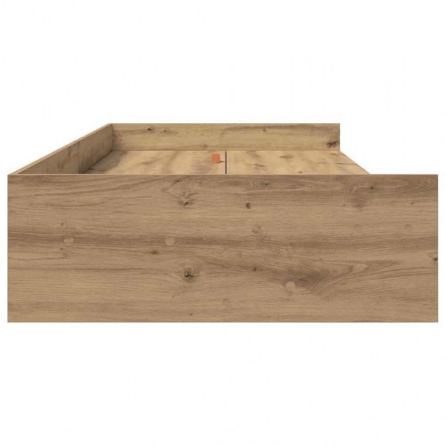 Sengestel med opbevaring - artisan egetræ 80 x 200 cm