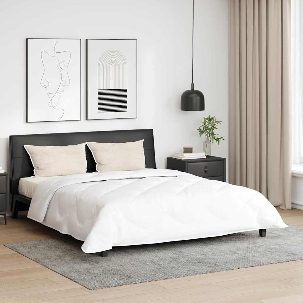 Dyne- og pudessæt 3 stk - hvid mikrofiber 200 × 220 cm billede