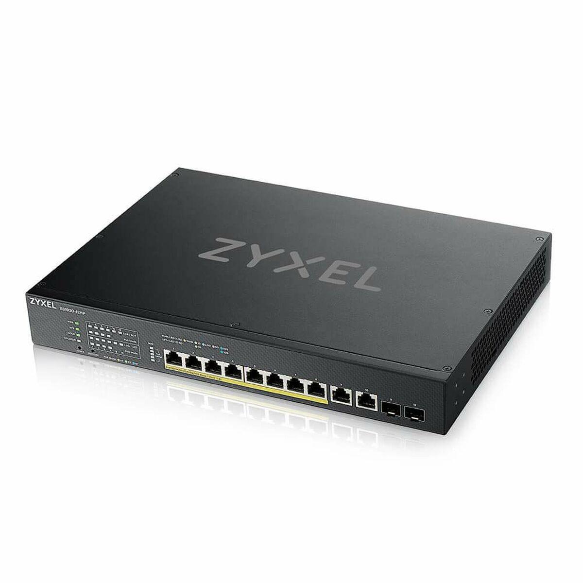 ZyXEL XS1930-12HP-ZZ0101F 10G PoE switch, rack, sort billede