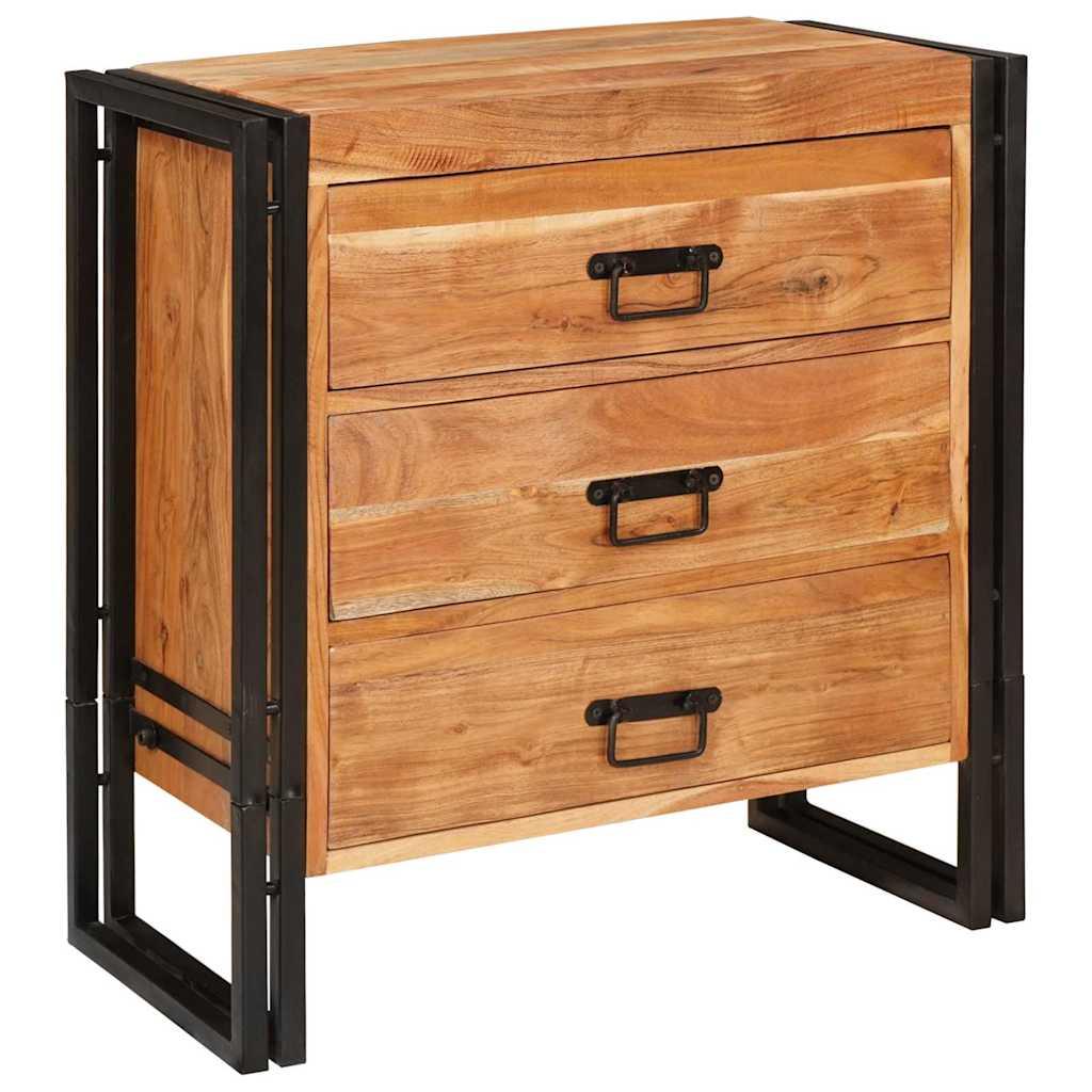 Sideboard med skuffe Brun 66 x 33 x 70 cm Massivt akacietræ
