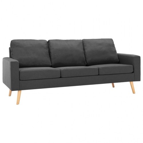 3-personers sofa stof mørkegrå