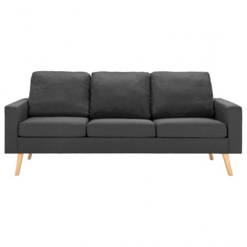 3-personers sofa stof mørkegrå