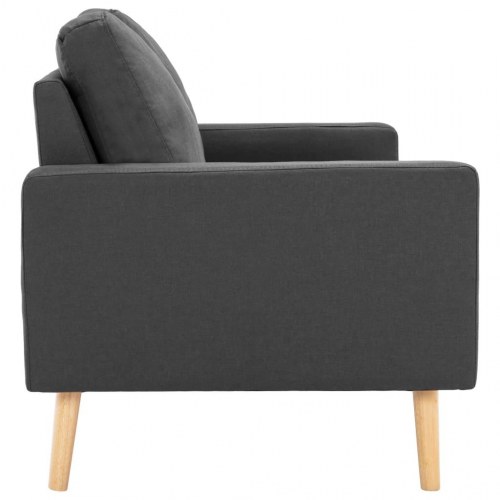 3-personers sofa stof mørkegrå
