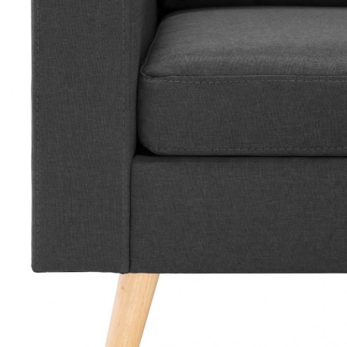 3-personers sofa stof mørkegrå