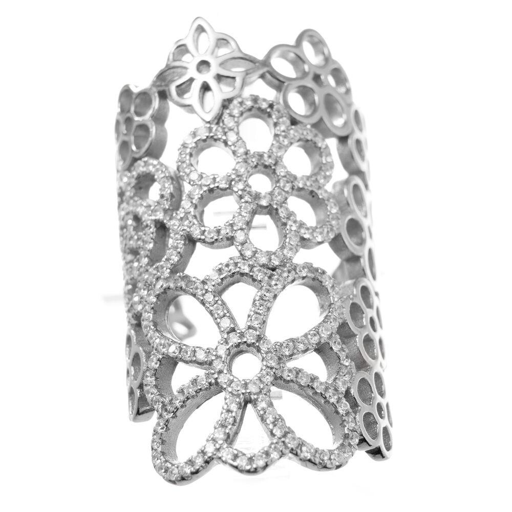 Ring til kvinder, sterling sølv, str. 12 (sølvfarvet)