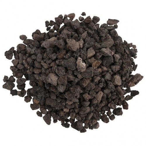 Vulkanske lavasten til akvarium 25 kg - 1-2 cm, sort