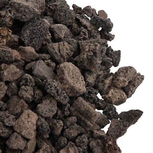Vulkanske lavasten til akvarium 25 kg - 1-2 cm, sort