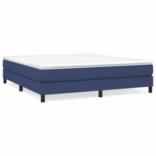 Boxspring sengeramme i stof - 180 x 200 cm, blå