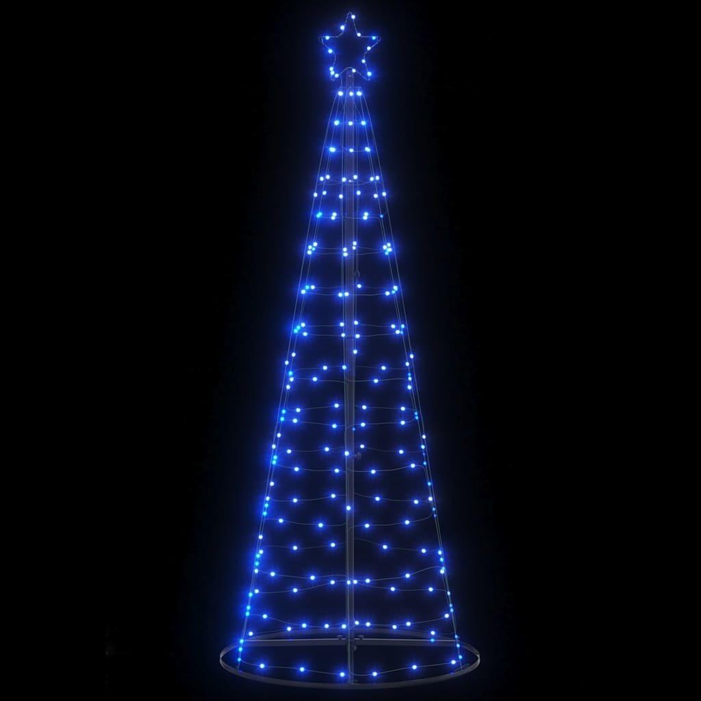 vidaXL LED-juletræ 200 LED'er 180 cm blåt lys