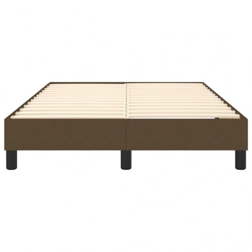 Boxspring sengeramme i stof - mørkebrun 120 x 200 cm