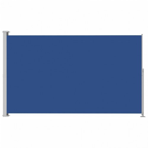Sidemarkise til terrassen 220x300 cm sammenrullelig blå