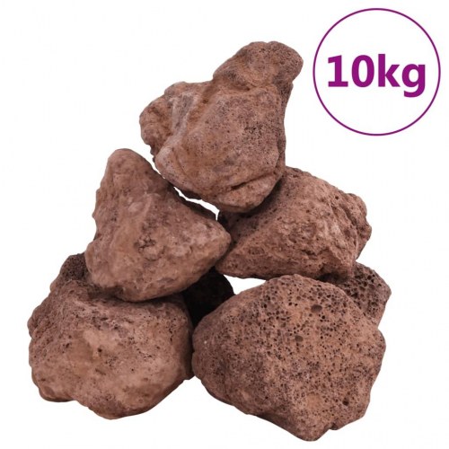 Vulkanske lavasten til akvarium - rød 10 kg (10-30 cm)