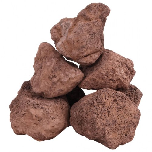 Vulkanske lavasten til akvarium - rød 10 kg (10-30 cm)