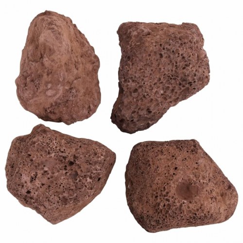 Vulkanske lavasten til akvarium - rød 10 kg (10-30 cm)