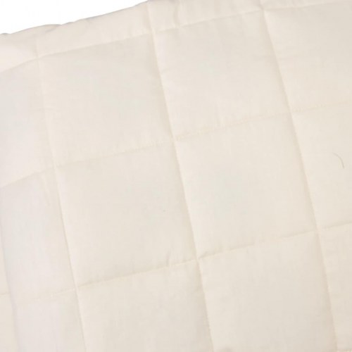 Tyngdetæppe 200 × 230 cm - 9 kg, stof i lys creme