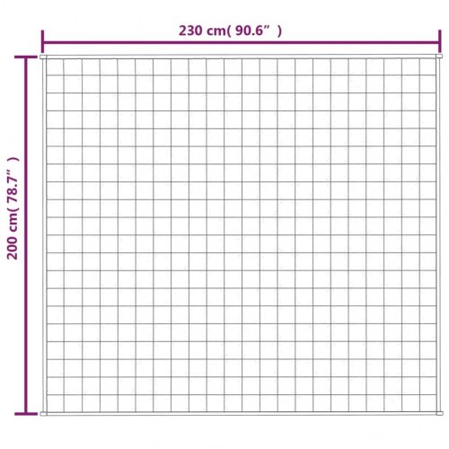 Tyngdetæppe 200 × 230 cm - 9 kg, stof i lys creme