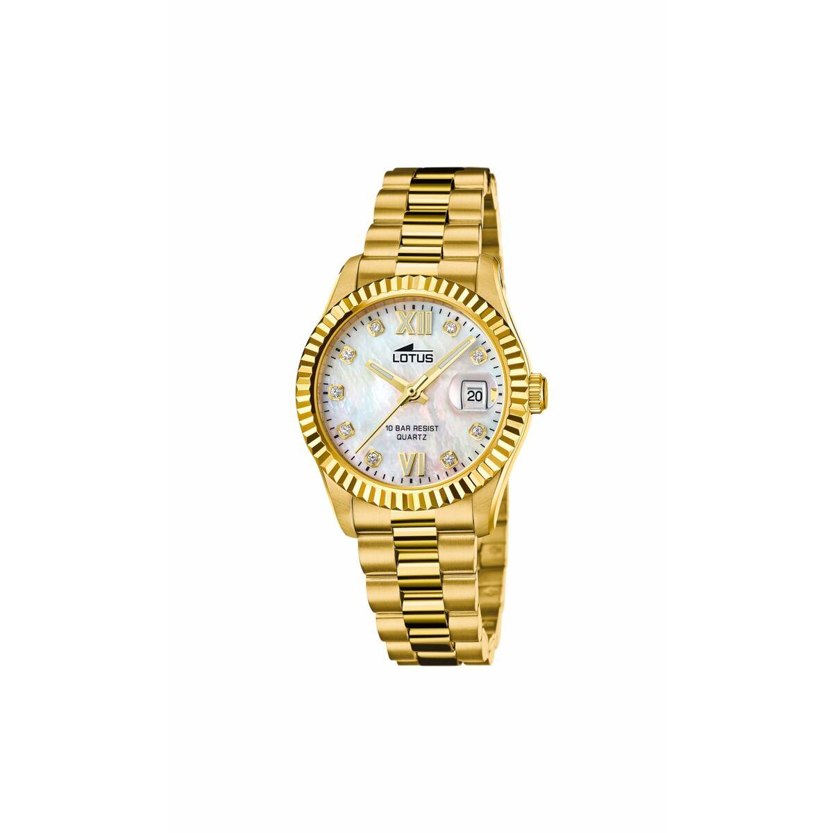 Dameur Lotus - guld armbåndsur 18932/1 billede