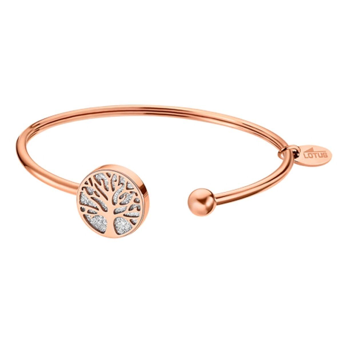 Lotus LS2225-2/4 armbånd til kvinder - rosaguldfarvet med livets træ billede